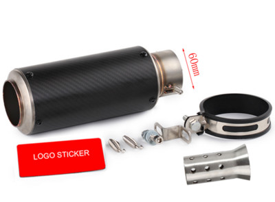 51mm/60mm výfuk pre motocykle s tlmičom výfuku DB killer z uhlíkových vlákien, GP-project výfuk