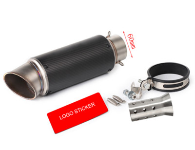 51mm/60mm výfuk pre motocykle s tlmičom výfuku DB killer z uhlíkových vlákien, GP-project výfuk