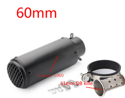 51mm/60mm výfuk pre motocykle s tlmičom výfuku DB killer z uhlíkových vlákien, GP-project výfuk