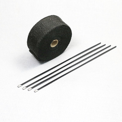 5m 10m motorkerékpár kipufogócső fejrész hőtekercs ellenálló rozsdamentes acél kötözőcsonk szigetelő ruha tekercs FT002