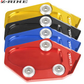 Yamaha YZF R3 YZF-R3 2015 2016 motorkerékpárhoz, CNC alumínium láb támaszték hosszabbító pad lemez oldalsó állvány nagyító YZF R3 LOGO