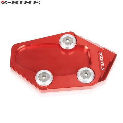 Yamaha YZF R3 YZF-R3 2015 2016 motorkerékpárhoz, CNC alumínium láb támaszték hosszabbító pad lemez oldalsó állvány nagyító YZF R3 LOGO