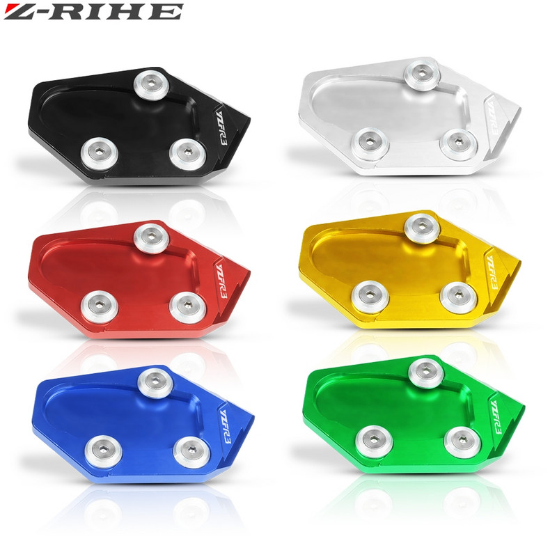Yamaha YZF R3 YZF-R3 2015 2016 motorkerékpárhoz, CNC alumínium láb támaszték hosszabbító pad lemez oldalsó állvány nagyító YZF R3 LOGO