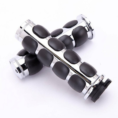 1" 25 mm chrómové rukoväte na motocykel, vhodné pre Harley Dyna Sportster Cruiser, mäkká pohodlná rukoväť