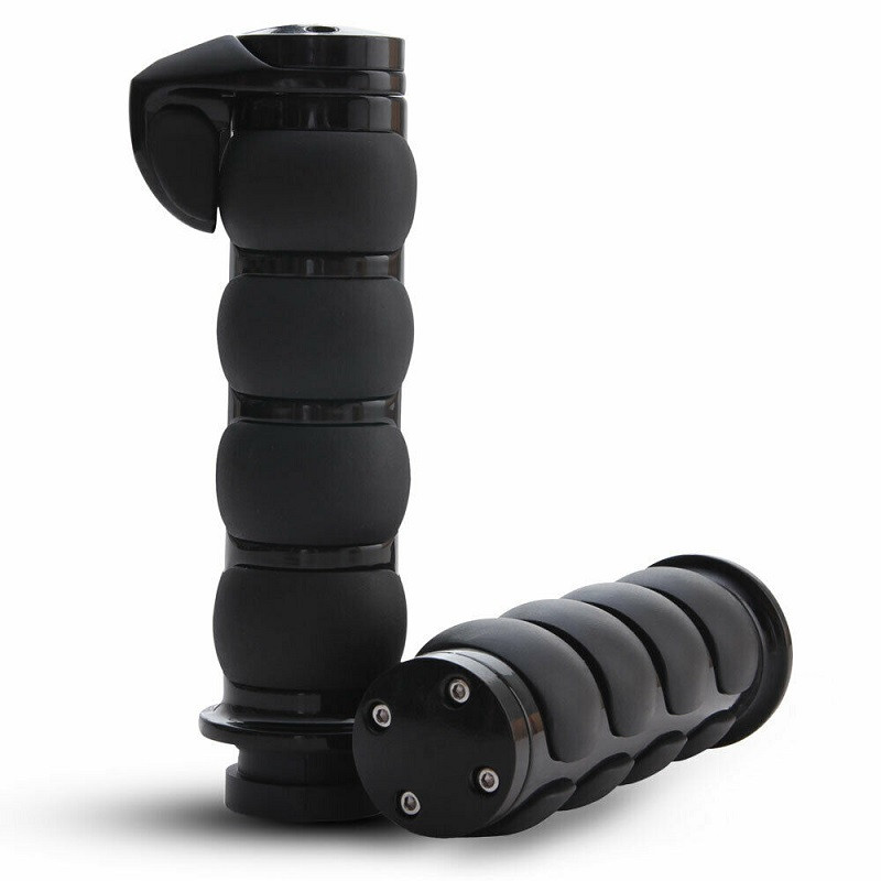 1" 25 mm chrómové rukoväte na motocykel, vhodné pre Harley Dyna Sportster Cruiser, mäkká pohodlná rukoväť