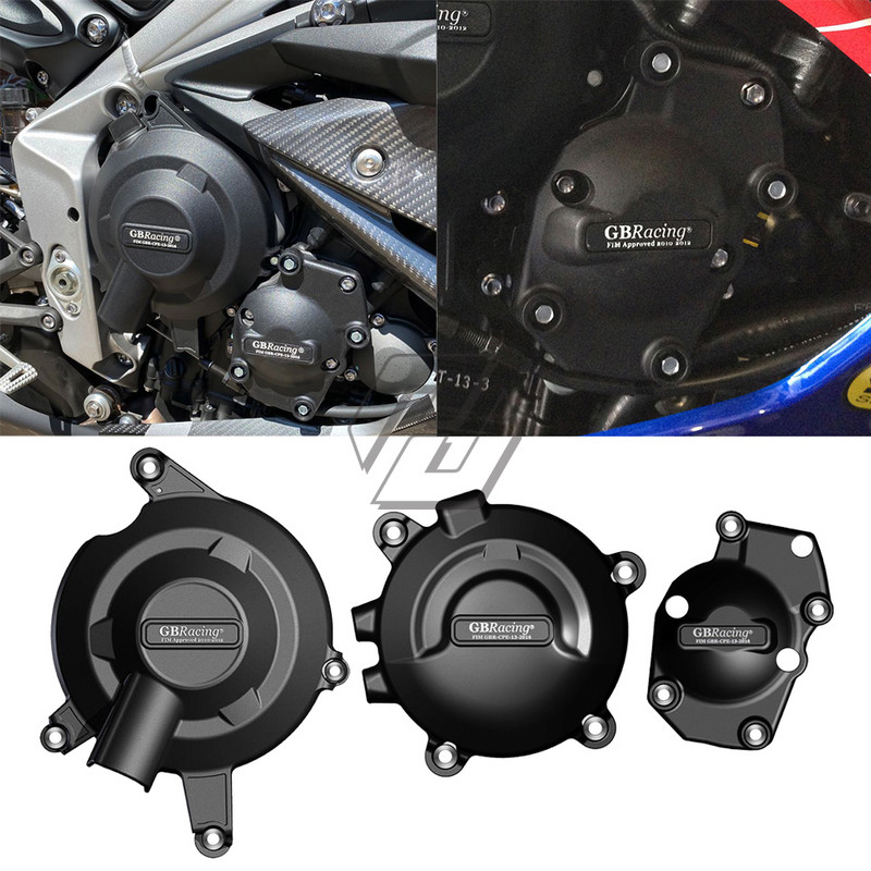 Kryty motora pre motocykle, puzdrá GBracing pre Triumph STREET TRIPLE 765 (S, R a RS) 2017-2021