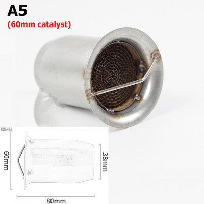 Universaalne 48 mm 51 mm 60 mm esiotsa katalüsaator DB tapja mootorratta väljalaske summuti summuti mürasummuti jaoks