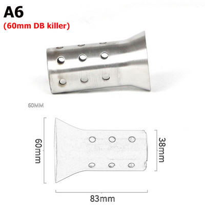 Universaalne 48 mm 51 mm 60 mm esiotsa katalüsaator DB tapja mootorratta väljalaske summuti summuti mürasummuti jaoks