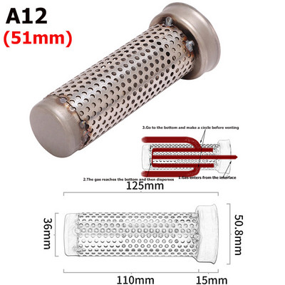 Universaalne 48 mm 51 mm 60 mm esiotsa katalüsaator DB tapja mootorratta väljalaske summuti summuti mürasummuti jaoks