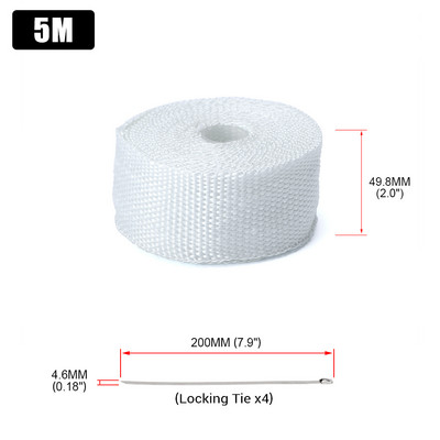 Ingyenes házhozszállítás motorkerékpár-kipufogó-termikus kipufogó-szalagfej, hőtekercselésálló lefolyócső motorkerékpár autótartozékokhoz