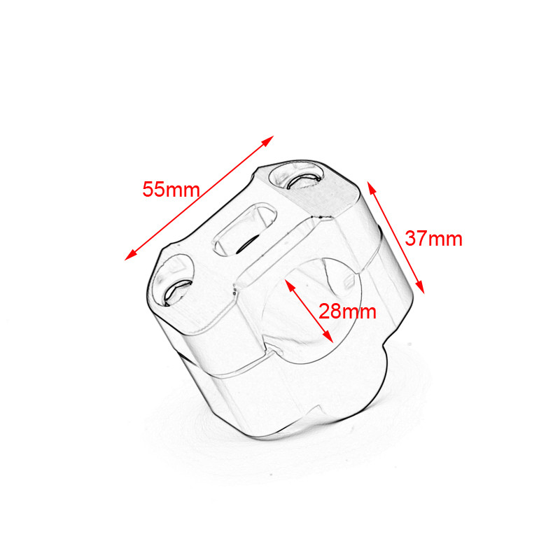 CNC billet kormányrúd zsírrúd emelők rögzítőbilincs adapter 22 mm-től 28 mm-ig Pit Dirt Bike Racing motorkerékpárhoz Enduro Supermoto MX ATV