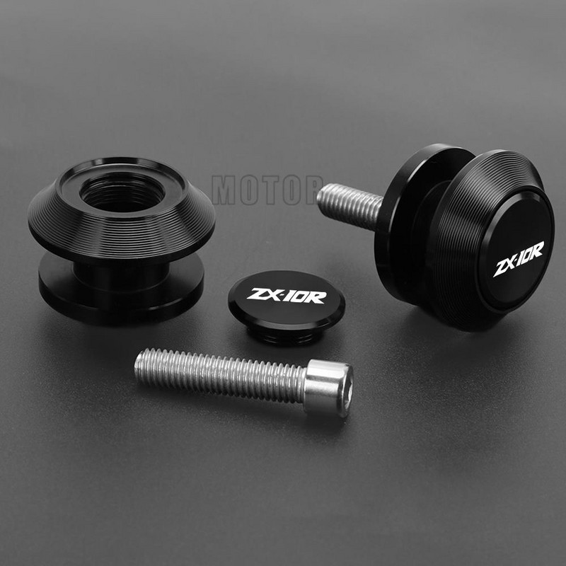 Kawasaki ZX10R-hez ZX-10R ZX 10R 2005-2016 2015 2014 2013 2012 Motorkerékpár lengőkar orsó csúszó állvány csavarok lengőkar csúszkák
