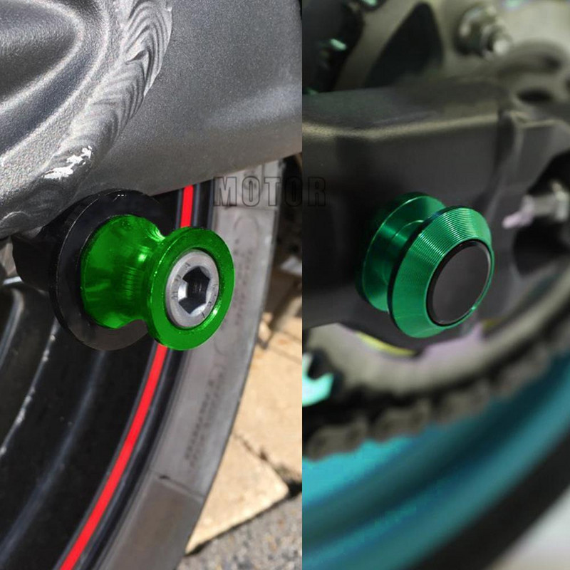 Kawasaki ZX10R-hez ZX-10R ZX 10R 2005-2016 2015 2014 2013 2012 Motorkerékpár lengőkar orsó csúszó állvány csavarok lengőkar csúszkák