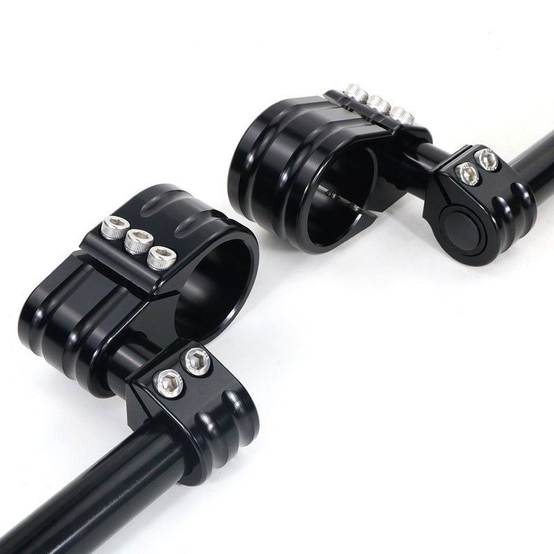 Univerzális illeszkedés 37 mm-es 41 mm-es 43 mm-es 50 mm-es 53 mm-es 55 mm-es motorkerékpárhoz, állítható csíptetős kormányrúd MultiClip klipsz CNC alumínium