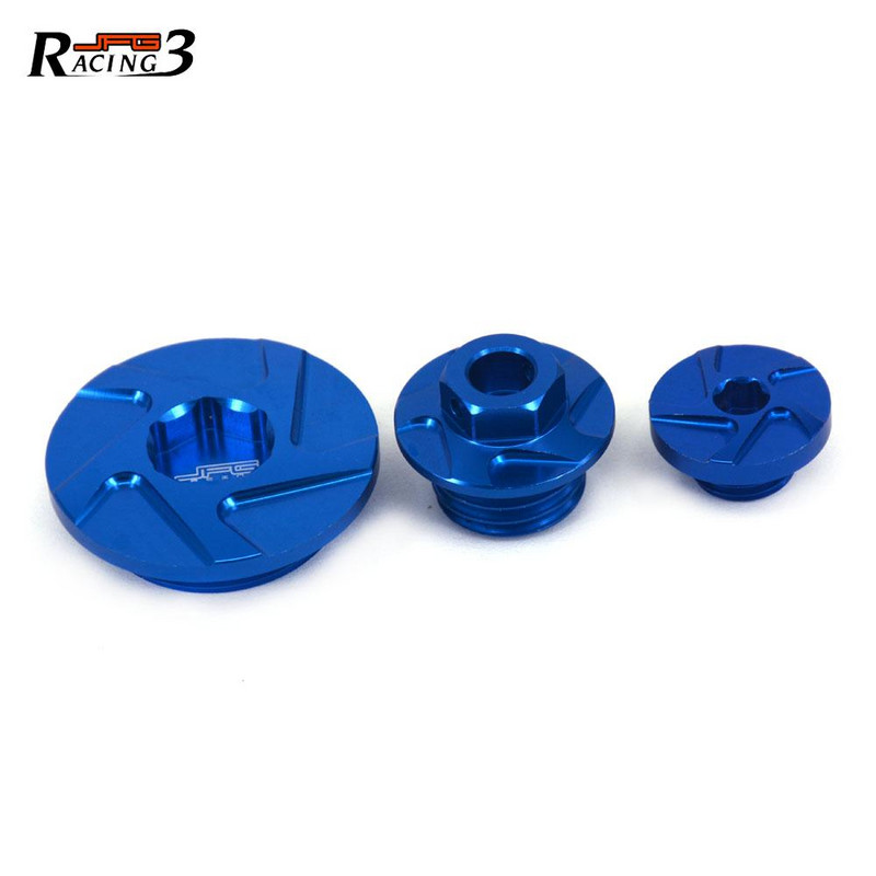 Мотоциклет CNC синхронизация на двигателя Oli филтърни тапи Комплект винтови болтове за Yamaha YZ250F 14-20 YZ450F 14-20 WR250F 15-20 WR450F 16-20