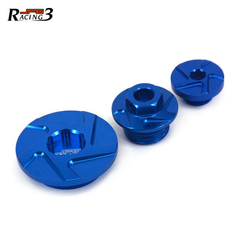 Мотоциклет CNC синхронизация на двигателя Oli филтърни тапи Комплект винтови болтове за Yamaha YZ250F 14-20 YZ450F 14-20 WR250F 15-20 WR450F 16-20