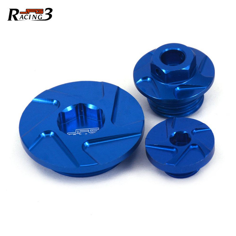 Мотоциклет CNC синхронизация на двигателя Oli филтърни тапи Комплект винтови болтове за Yamaha YZ250F 14-20 YZ450F 14-20 WR250F 15-20 WR450F 16-20