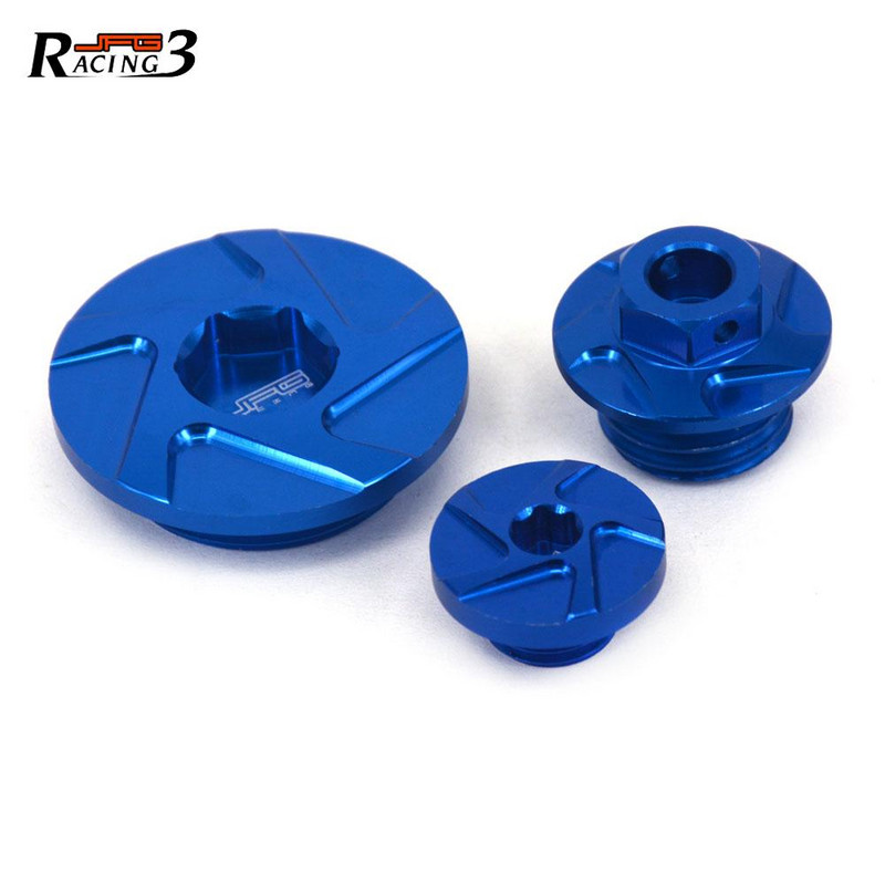 Мотоциклет CNC синхронизация на двигателя Oli филтърни тапи Комплект винтови болтове за Yamaha YZ250F 14-20 YZ450F 14-20 WR250F 15-20 WR450F 16-20