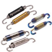 2 ks Motocyklový výfuk, predný stredný spojovací hák, otočná kovová pružinová súprava, univerzálna pružina z nehrdzavejúcej ocele, štvorkolka