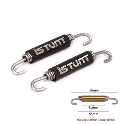 2 ks Motocyklový výfuk, predný stredný spojovací hák, otočná kovová pružinová súprava, univerzálna pružina z nehrdzavejúcej ocele, štvorkolka