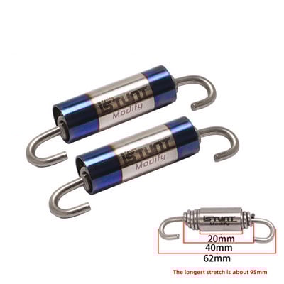 2 ks Motocyklový výfuk, predný stredný spojovací hák, otočná kovová pružinová súprava, univerzálna pružina z nehrdzavejúcej ocele, štvorkolka