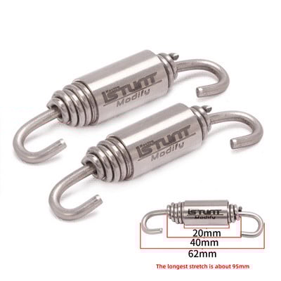 2 ks Motocyklový výfuk, predný stredný spojovací hák, otočná kovová pružinová súprava, univerzálna pružina z nehrdzavejúcej ocele, štvorkolka