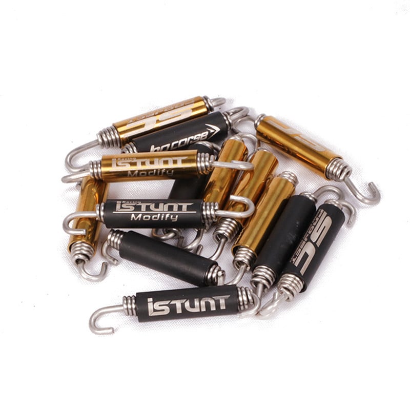 2 ks Motocyklový výfuk, predný stredný spojovací hák, otočná kovová pružinová súprava, univerzálna pružina z nehrdzavejúcej ocele, štvorkolka