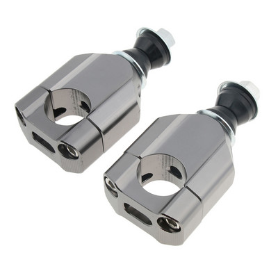 2PCS 28mm CNC алуминиева универсална кормила за мотоциклети Fat Bar Mount Clamps Risers Lifter Dirt Bike Motorcycle 1 1/8" кормило