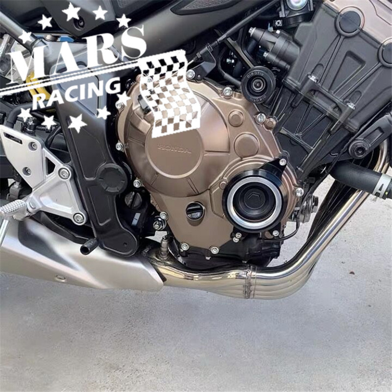 Motor oldali védőburkolat védőburkolata baleseti csúszka leesésvédő illik honda cb650r cbr650r 2018 2019 2020 neo kávéhoz