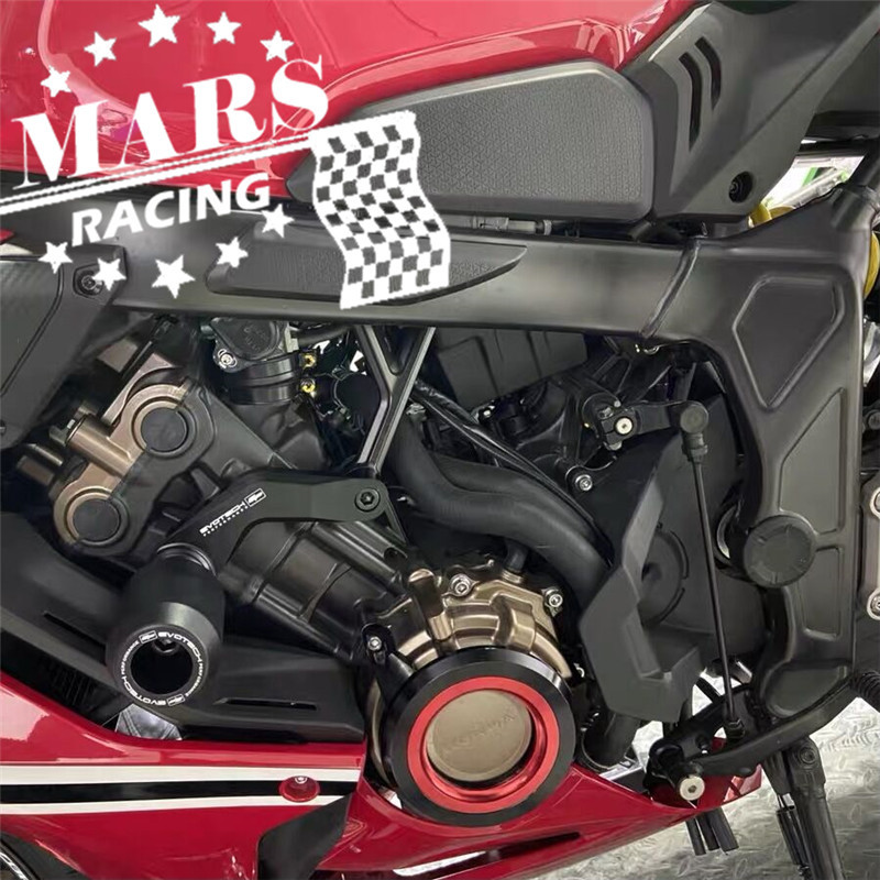 Motor oldali védőburkolat védőburkolata baleseti csúszka leesésvédő illik honda cb650r cbr650r 2018 2019 2020 neo kávéhoz