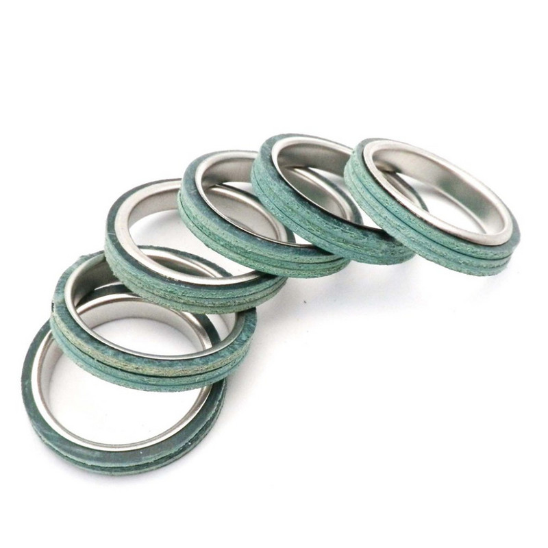 6 db motorkerékpár kipufogó tömítés GY6 50cc 125cc 150cc QMB139 kínai robogóhoz