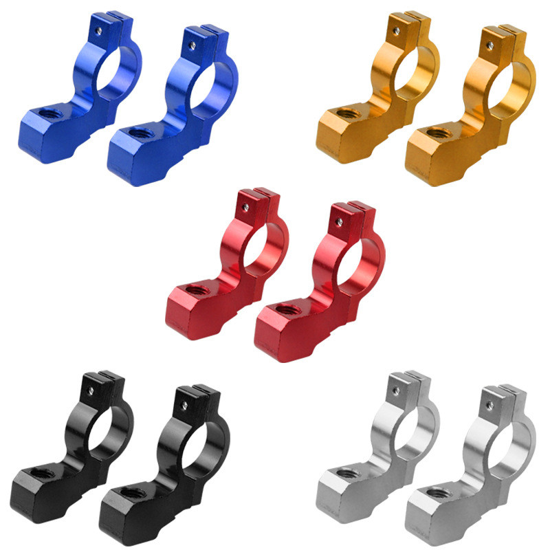 2 kom. Univerzalnog motocikla, bicikla, ATV-a, nosača stražnjeg retrovizora, adaptera, držača stezaljke, vijka CNC, aluminij, 22 mm 7/8" upravljač