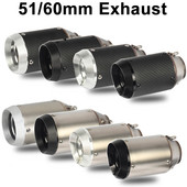 51mm/60mm výfukové potrubie z uhlíkových vlákien pre motocykle s výfukom DB Killer Tubo Escape Escapamento De Moto pre RC390 CBR650F Z900