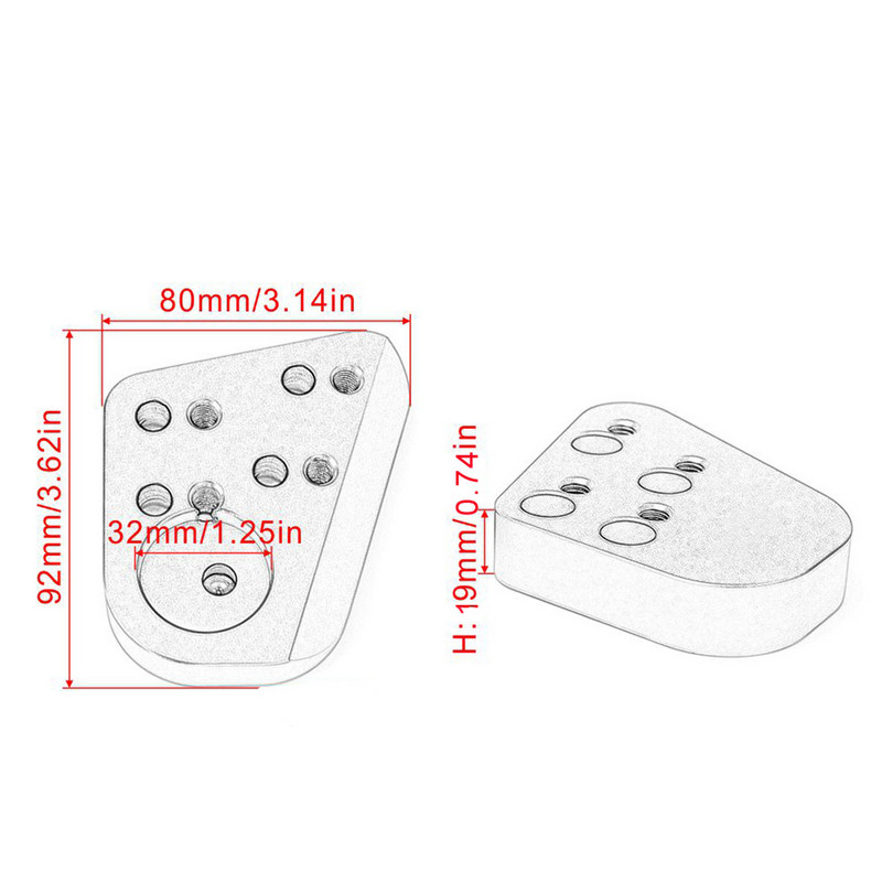 Ezüst kormányemelő motorkerékpár tartozékok Alkatrészek BMW R1100RT R1150RT R1200RT R1100R R1150R