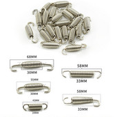 5 ks univerzálnych hákov na pružiny výfuku pre motocykle z nehrdzavejúcej ocele, upravených armatúr na pružiny výfuku pre motocykle, otočných pružín