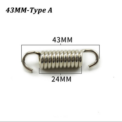 5 ks univerzálnych hákov na pružiny výfuku pre motocykle z nehrdzavejúcej ocele, upravených armatúr na pružiny výfuku pre motocykle, otočných pružín
