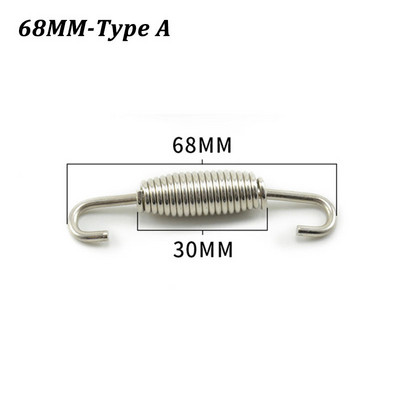5 ks univerzálnych hákov na pružiny výfuku pre motocykle z nehrdzavejúcej ocele, upravených armatúr na pružiny výfuku pre motocykle, otočných pružín