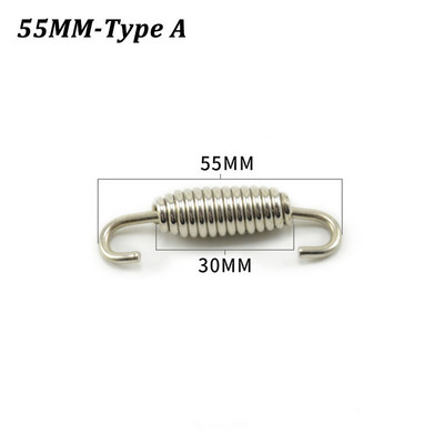 5 ks univerzálnych hákov na pružiny výfuku pre motocykle z nehrdzavejúcej ocele, upravených armatúr na pružiny výfuku pre motocykle, otočných pružín