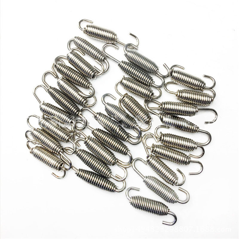 5 ks univerzálnych hákov na pružiny výfuku pre motocykle z nehrdzavejúcej ocele, upravených armatúr na pružiny výfuku pre motocykle, otočných pružín