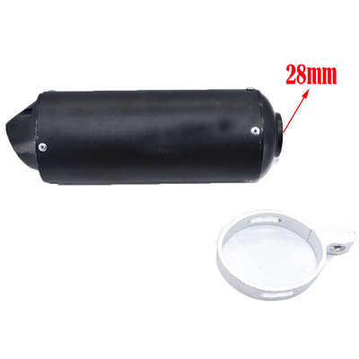38mm 28mm koncovka výfuku pre motocykle 125 150 160cc Dirt Pit Bike ATV čierna sivá Kayo BSE