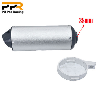 38mm 28mm koncovka výfuku pre motocykle 125 150 160cc Dirt Pit Bike ATV čierna sivá Kayo BSE