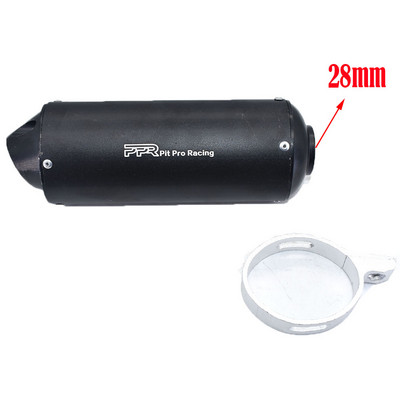 38mm 28mm koncovka výfuku pre motocykle 125 150 160cc Dirt Pit Bike ATV čierna sivá Kayo BSE