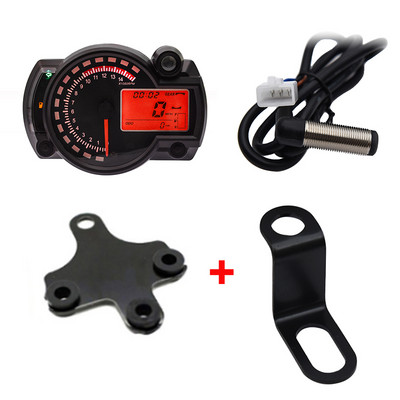 Universaalne LCD digitaalne mootorratta RX2N odomeetri spidomeetri mõõteriista reguleeritav MAX 299KM/H 7 värvi armatuurlaud