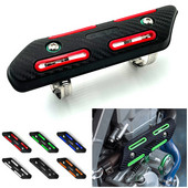 Protector de scut termic pentru evacuare pentru motociclete ABS Vehicul off-road capac de protectie pentru teava de esapament pentru motocicleta scut termic decorativ