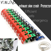 Motorkerékpár kipufogó kipufogócső lábvédő hőpajzs burkolat Hőálló Gázgázhoz EC 2T EC 4T FSE FSR KX125 dirt bike