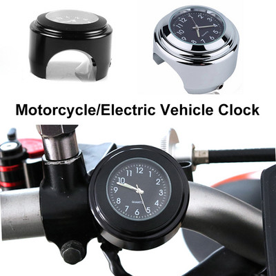 Sat za motocikl, vodootporan, svjetleći, 22/25 mm, kvarcni sat za motocikl, nosač na upravljaču od aluminijske legure