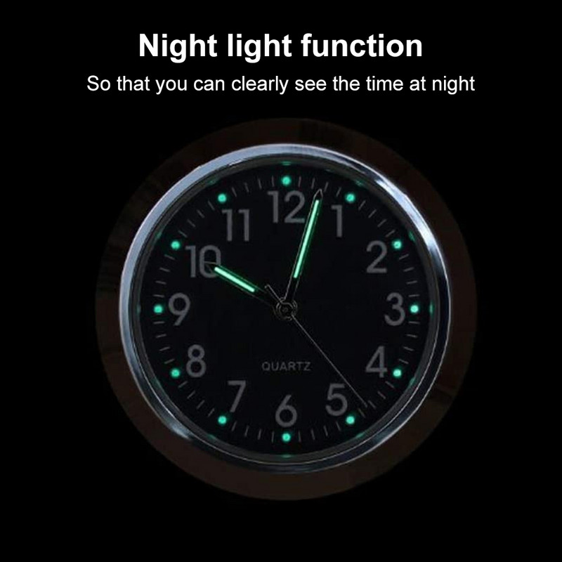 Mootorrattakell veekindel helendav 22/25 mm mootorratta juhtraua kinnitus alumiiniumsulamist sihverplaadiga kvartskell