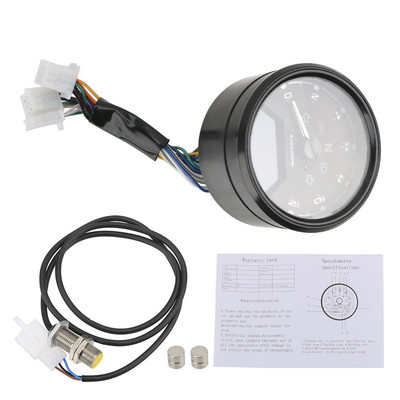 12V motocikl Brzinomjer Tahometar Mjerač goriva Mjerači na kontrolnoj ploči Brojčanik Odometar LCD Digitalni indikator Moto Dodaci Univerzalni