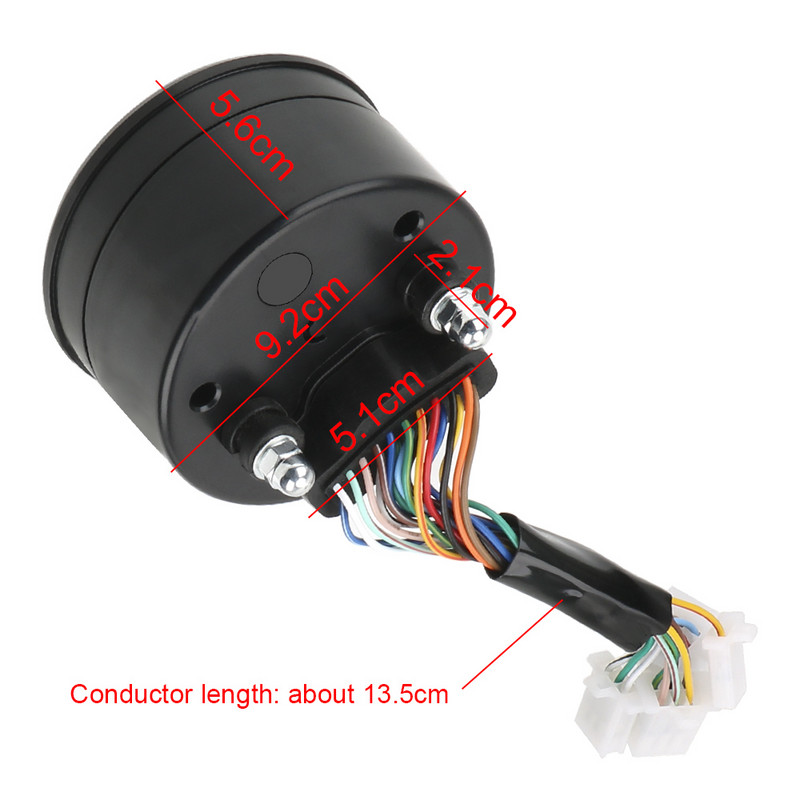 12V motocikl Brzinomjer Tahometar Mjerač goriva Mjerači na kontrolnoj ploči Brojčanik Odometar LCD Digitalni indikator Moto Dodaci Univerzalni
