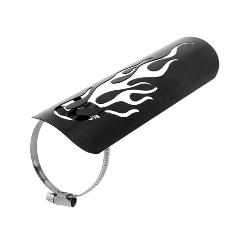 Univerzálny vintage chrómovaný motocykel upravený zakrivený tlmič výfuku, tepelný štít, kryt, ochranný kryt, diely pre motocykle